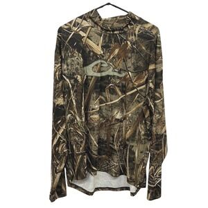 Drake Realtree MAX-5 Camo Hunting Shirt M Outdoor Country Utility Gorpcore Field